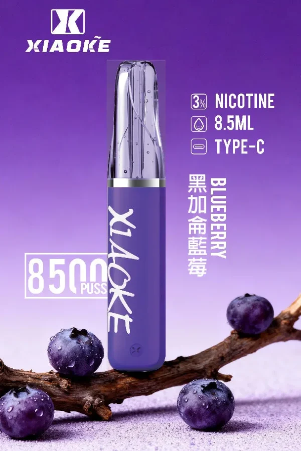 8b2c17ea1d548700b8e9ec2a9e768390.jpg XIAOKE 梟客 8500口拋棄式電子煙 便攜輕巧機身 3%尼古丁鹽 外出使用推薦 台灣現貨