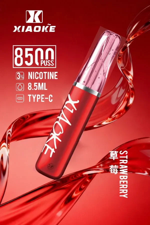 bc29df2b4a45f101f830eaab31d01555.jpg XIAOKE 梟客 8500口拋棄式電子煙 便攜輕巧機身 3%尼古丁鹽 外出使用推薦 台灣現貨